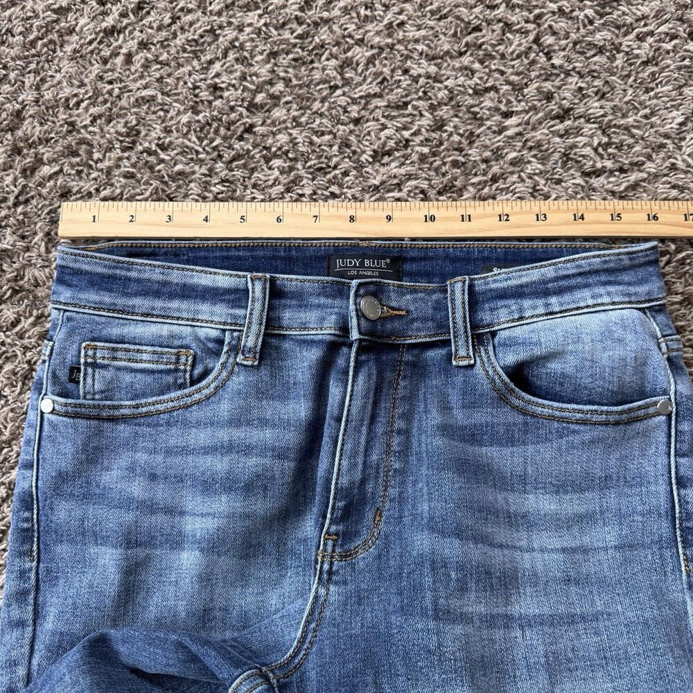 Judy Blue JB82180MD Slim Fit Medium Wash Stretch Denim Jeans Women's 11/30 - Picture 7 of 9